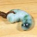 画像1: 糸魚川産翡翠・紐付勾玉 (1)
