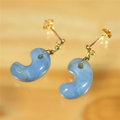 画像1: 糸魚川産翡翠ピアス (1)