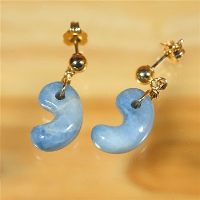 画像2: 糸魚川産翡翠ピアス (2)